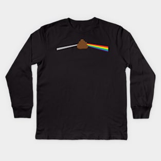 Brown Side of the Moon Kids Long Sleeve T-Shirt